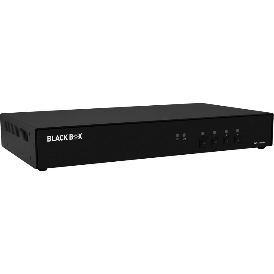 Black Box KVS4-1004VM NIAP 4.0 Secure KVM Switch - 4-Port DisplayPort MST | Black Box