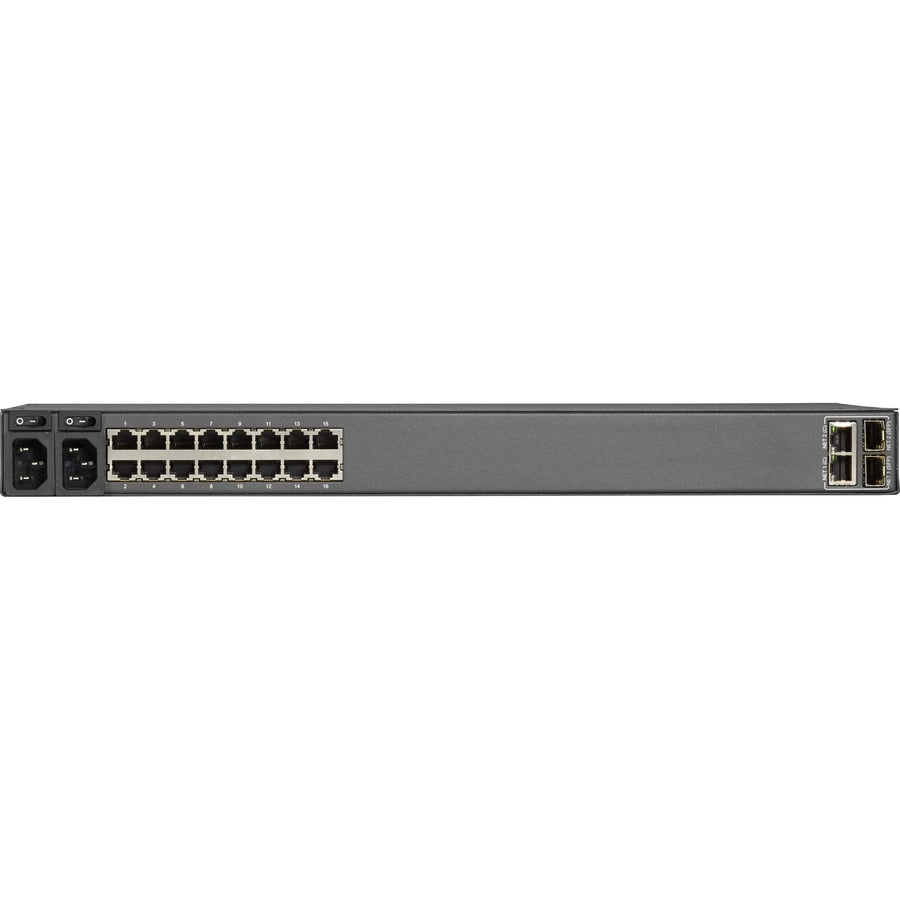 Black Box LES1700 Series Console Server - POTS Modem, Dual 10/100/1000 LES1716A-R2