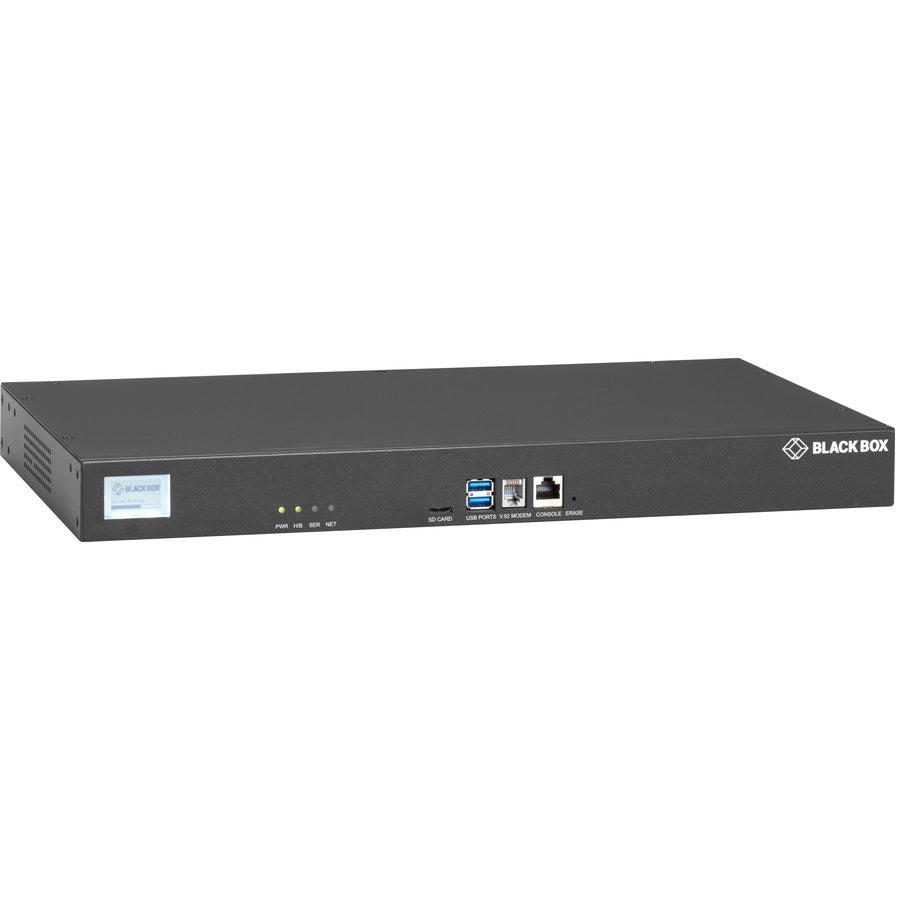 Black Box LES1700 Series Console Server - POTS Modem, Dual 10/100/1000 LES1716A-R2