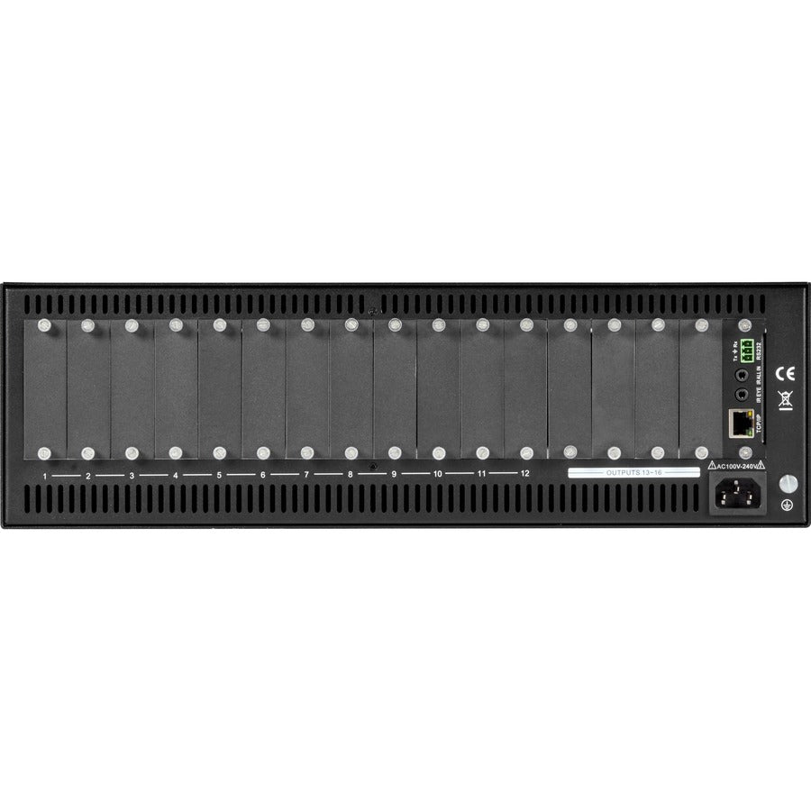 Black Box Modular Matrix Switcher 16 port, 4K Seamless, I/O Auto detect AVS-1600-R2
