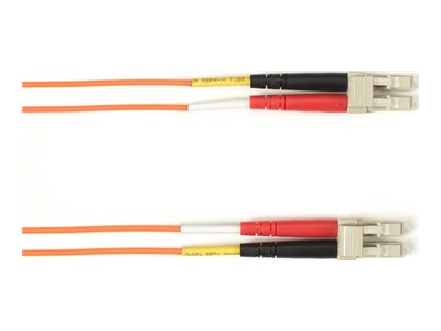 Black Box - Patch cable - LC single-mode (M) to LC single-mode (M) - 0.305 m - fiber optic - 9 / 125 micron - OS2 - OFNR - riser FOCMRSM-LCLC-OR-1