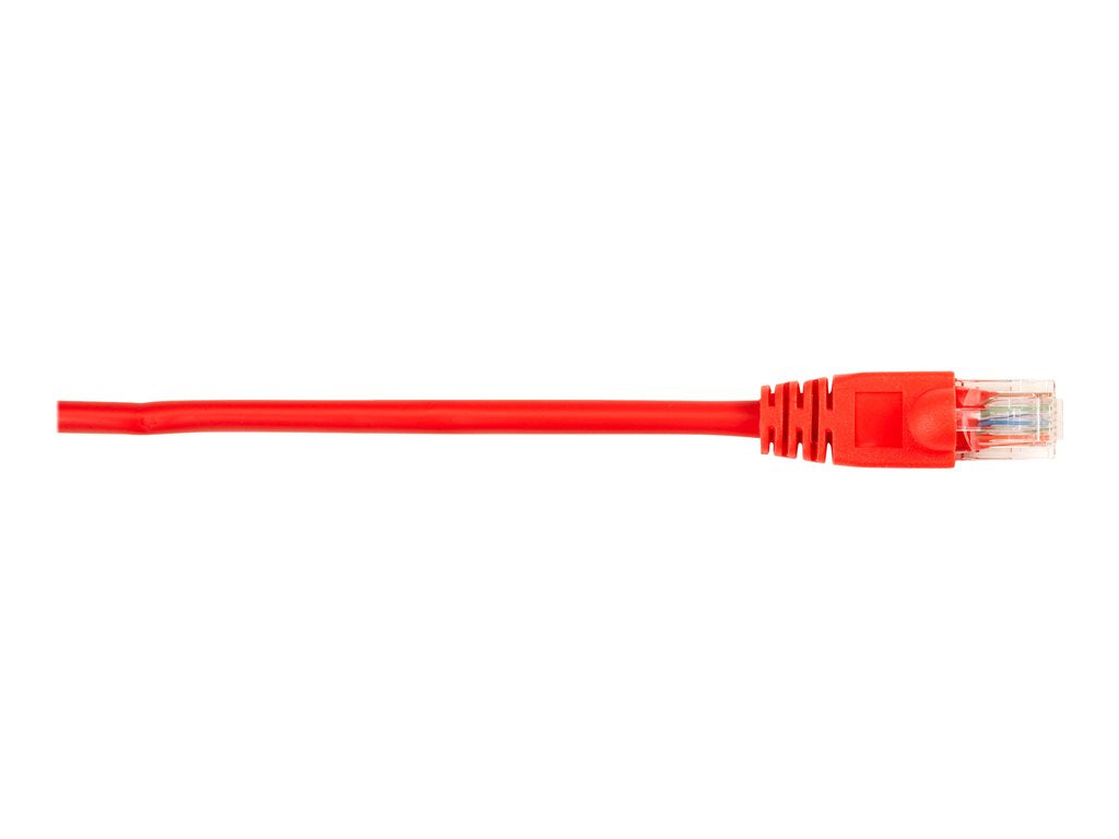 Black Box - Patch cable - RJ-45 (M) to RJ-45 (M) - 1 ft - UTP - CAT 5e - molded, snagless, stranded - red (pack of 25)