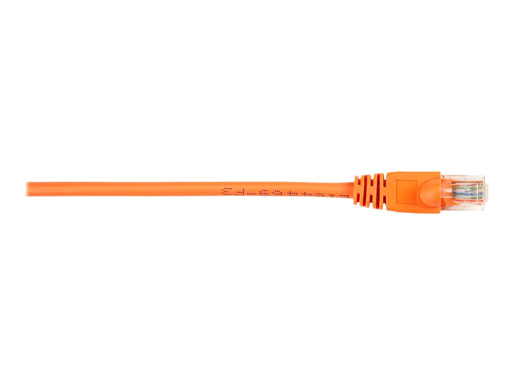 Black Box - Patch cable - RJ-45 (M) to RJ-45 (M) - 15 ft - UTP - CAT 5e - molded, snagless, stranded - orange (pack of