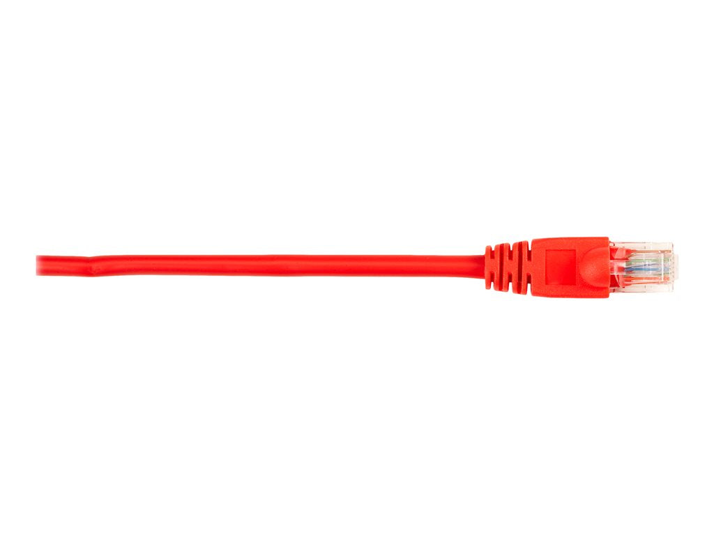Black Box - Patch cable - RJ-45 (M) to RJ-45 (M) - 15 ft - UTP - CAT 5e - molded, snagless, stranded - red (pack of 10)