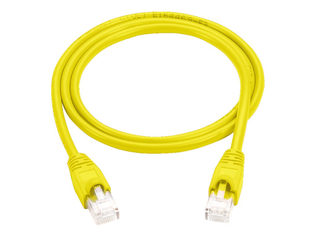 Black Box - Patch cable - RJ-45 (M) to RJ-45 (M) - 3 ft - UTP - CAT 6 - molded, snagless, stranded - yellow (pack of 25)