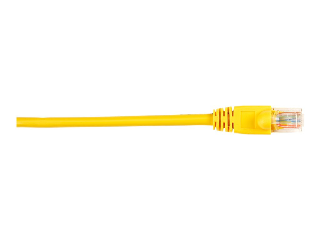 Black Box - Patch cable - RJ-45 (M) to RJ-45 (M) - 4 ft - UTP - CAT 5e - molded, snagless, stranded - yellow (pack of