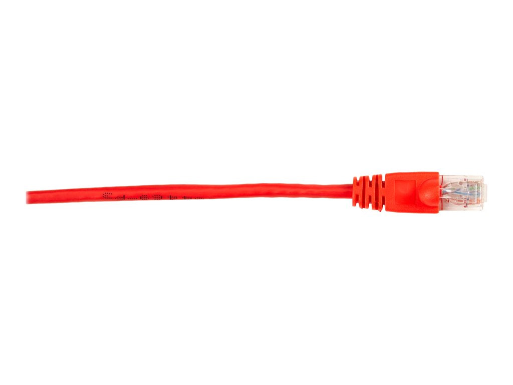 Black Box - Patch cable - RJ-45 (M) to RJ-45 (M) - 4 ft - UTP - CAT 6 - molded, snagless, stranded - red (pack of 5)