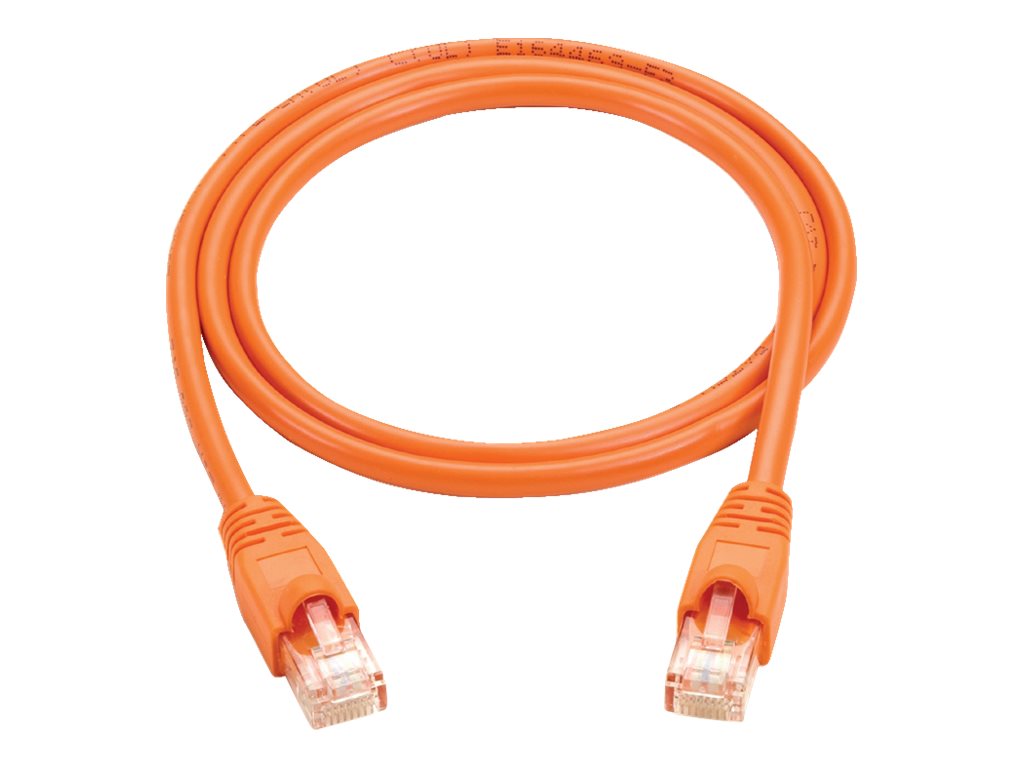 Black Box - Patch cable - RJ-45 (M) to RJ-45 (M) - 7 ft - UTP - CAT 6 - molded, snagless, stranded - orange (pack of 10)