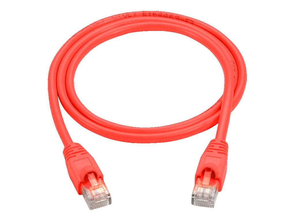Black Box - Patch cable - RJ-45 (M) to RJ-45 (M) - 7 ft - UTP - CAT 6 - molded, snagless, stranded - red (pack of 25)