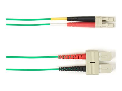 Black Box - Patch cable - SC multi-mode (M) to LC multi-mode (M) - 7.01 m - fiber optic - 50 / 125 micron - OM4 - halogen-free FOLZHM4-SCLC-GN-23