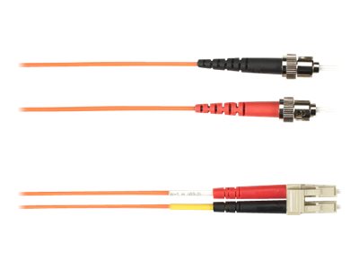 Black Box - Patch cable - ST multi-mode (M) to LC multi-mode (M) - 5 m - fiber optic - duplex - orange FOLZH10-005M-STLC-OR