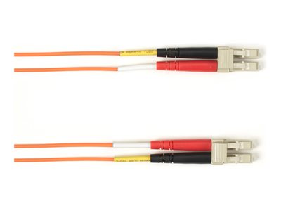 Black Box - Patch cable - TAA Compliant - LC multi-mode (M) to LC multi-mode (M) - 2.13 m - fiber optic - 50 / 125 micron - OM3 FOCMP10-LCLC-OR-7