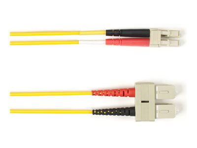 Black Box - Patch cable - TAA Compliant - SC multi-mode (M) to LC multi-mode (M) - 20.12 m - fiber optic - duplex - 62.5 / 125 FOCMR62-SCLC-YL-66