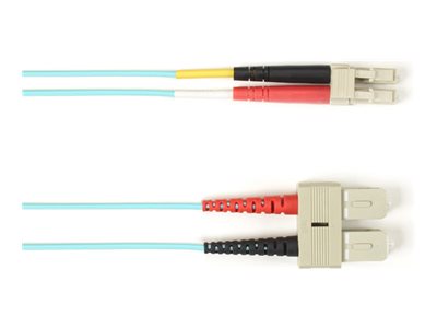 Black Box - Patch cable - TAA Compliant - SC multi-mode (M) to LC multi-mode (M) - 30.18 m - fiber optic - duplex - 50 / 125 FOCMR10-SCLC-AQ-99