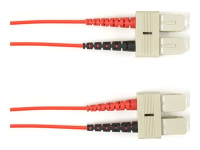 Black Box - Patch cable - TAA Compliant - SC multi-mode (M) to SC multi-mode (M) - 10.1 m - fiber optic - duplex - 50 / 125 micron FOCMP10-SCSC-RD-33