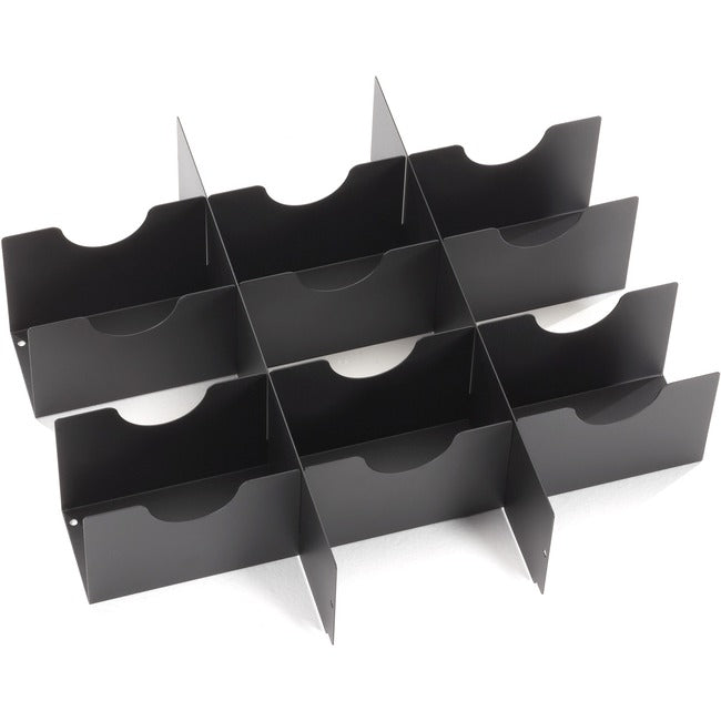 Black Box Rackmount Media Storage Drawer Media Partition - 4U, 101 Cds/Dvds