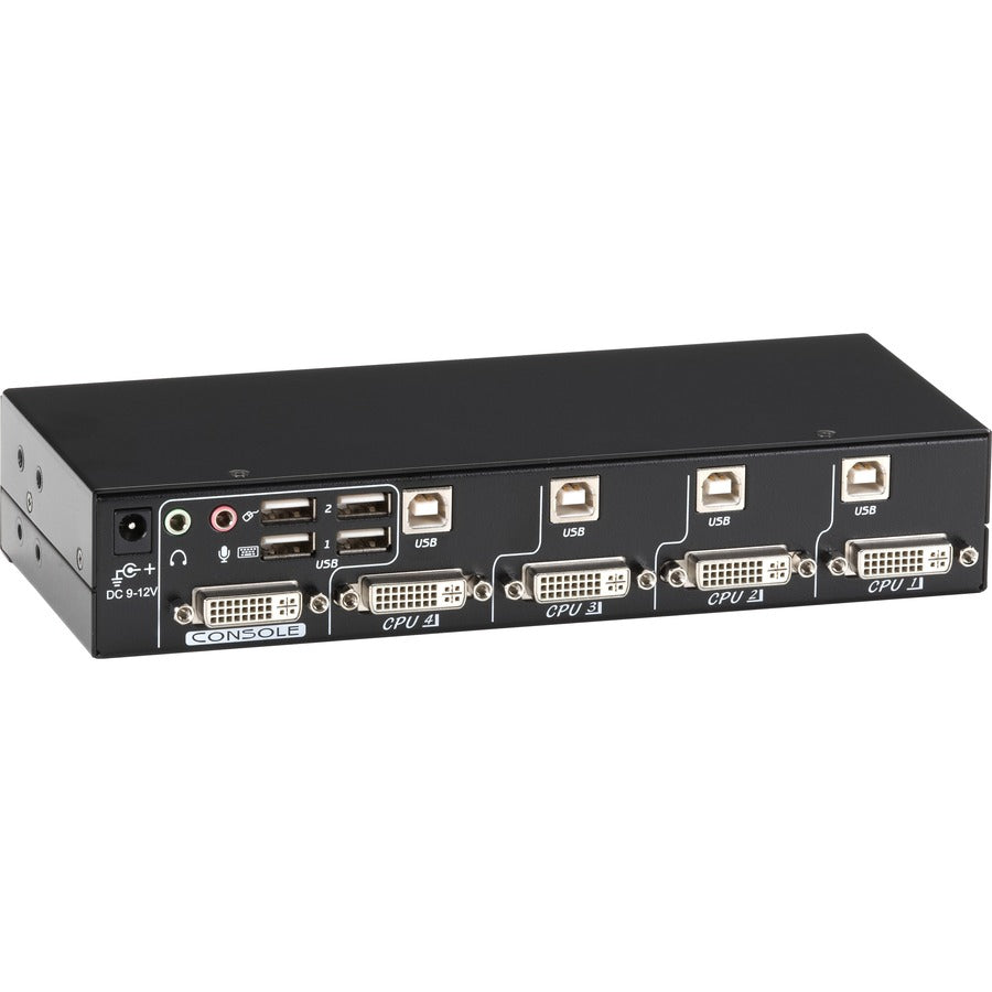 Black Box ServSwitch DT DVI with Bidirectional Audio, 4-Port KV9634A
