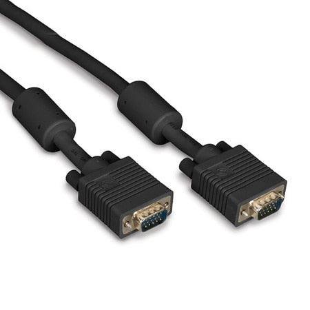 Black Box VGA Video Cable Ferrite Core - Male/Male, Black, 25-ft. (7.6-m) EVNPS06B-0025-MM