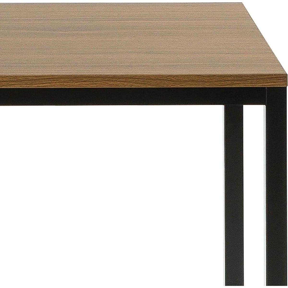 Black Frame Office Desk With Easy Assembly And Sturdy Build