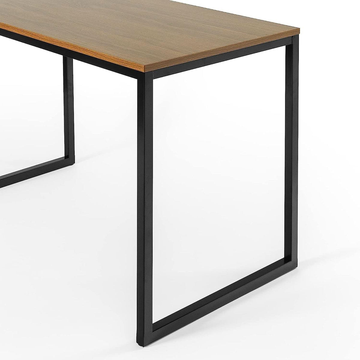 Black Frame Office Desk With Easy Assembly And Sturdy Build
