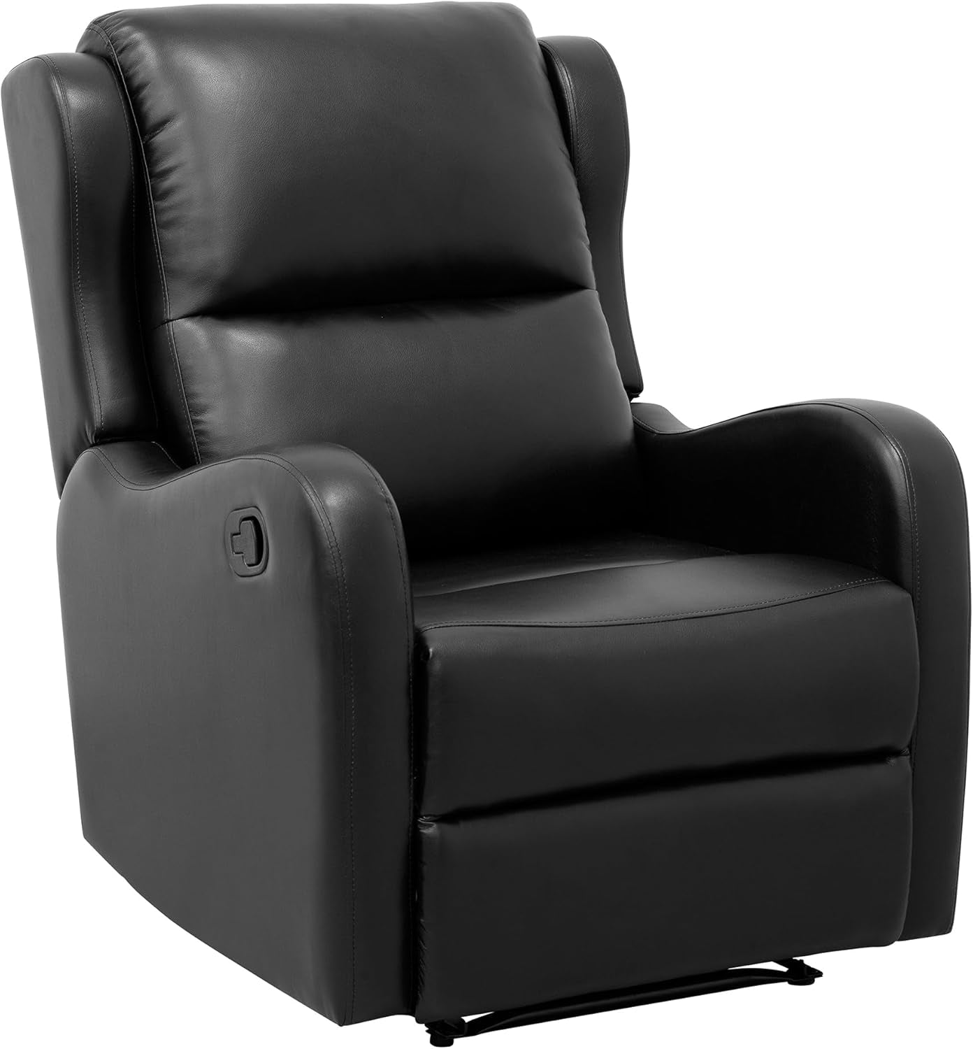 Black Glider Recliner Chair For Living Room Home Theater