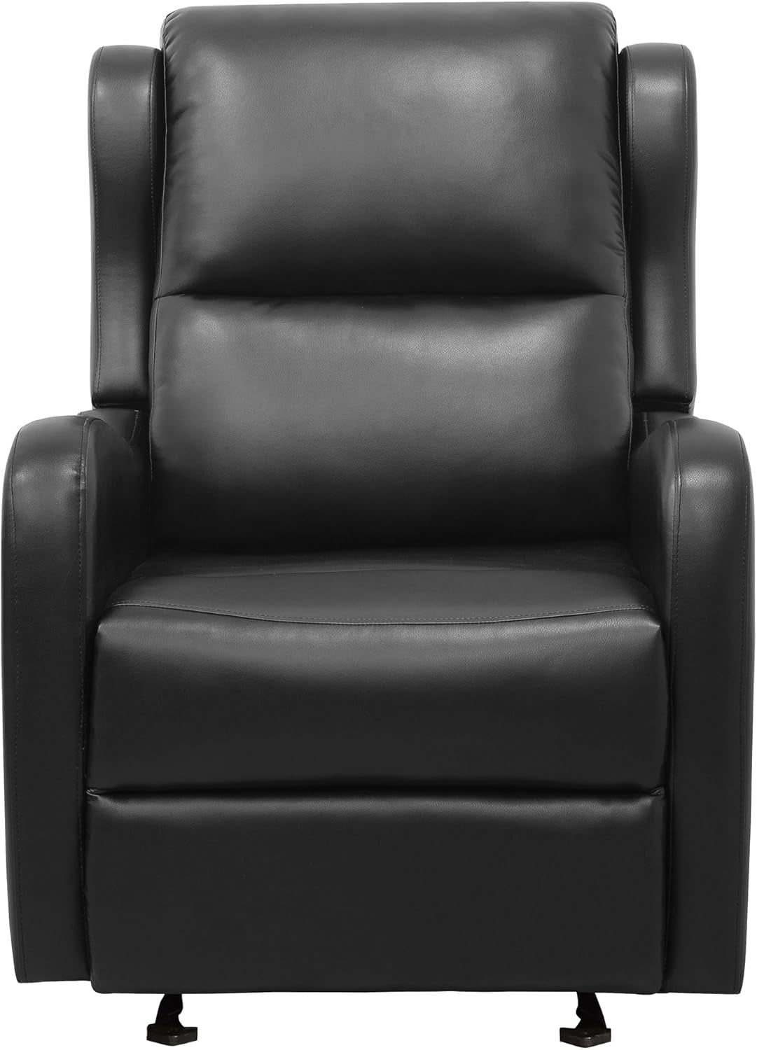 Black Glider Recliner Chair For Living Room Home Theater