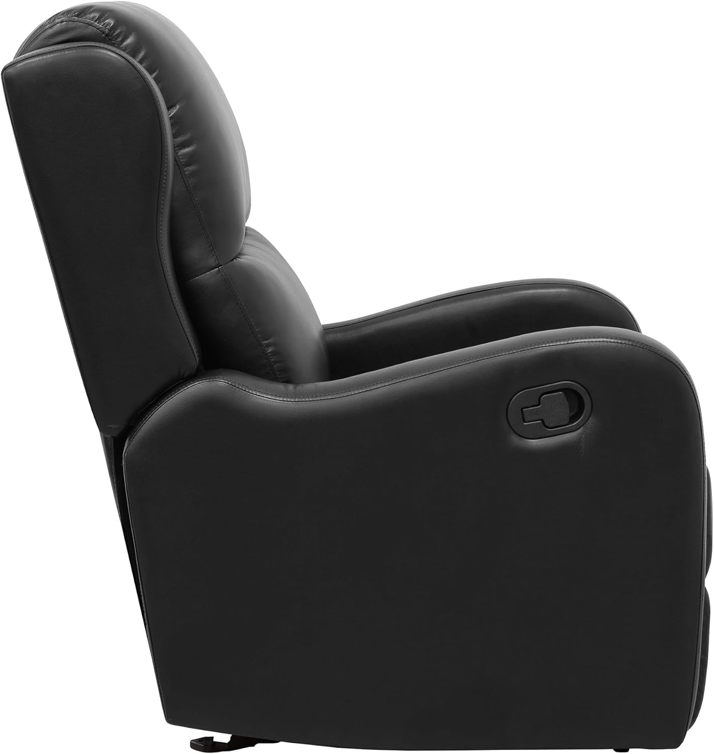 Black Glider Recliner Chair For Living Room Home Theater
