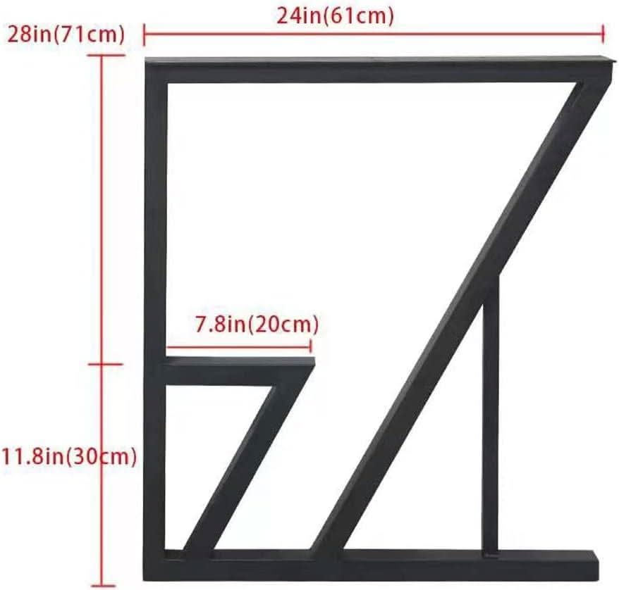 Black Iron Table Legs 28 Inches Industrial Strength