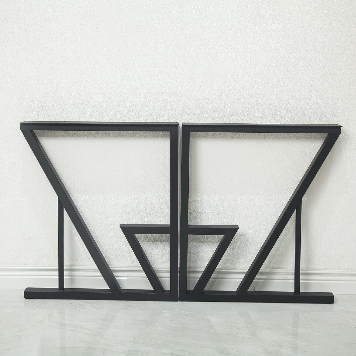 Black Iron Table Legs 28 Inches Industrial Strength
