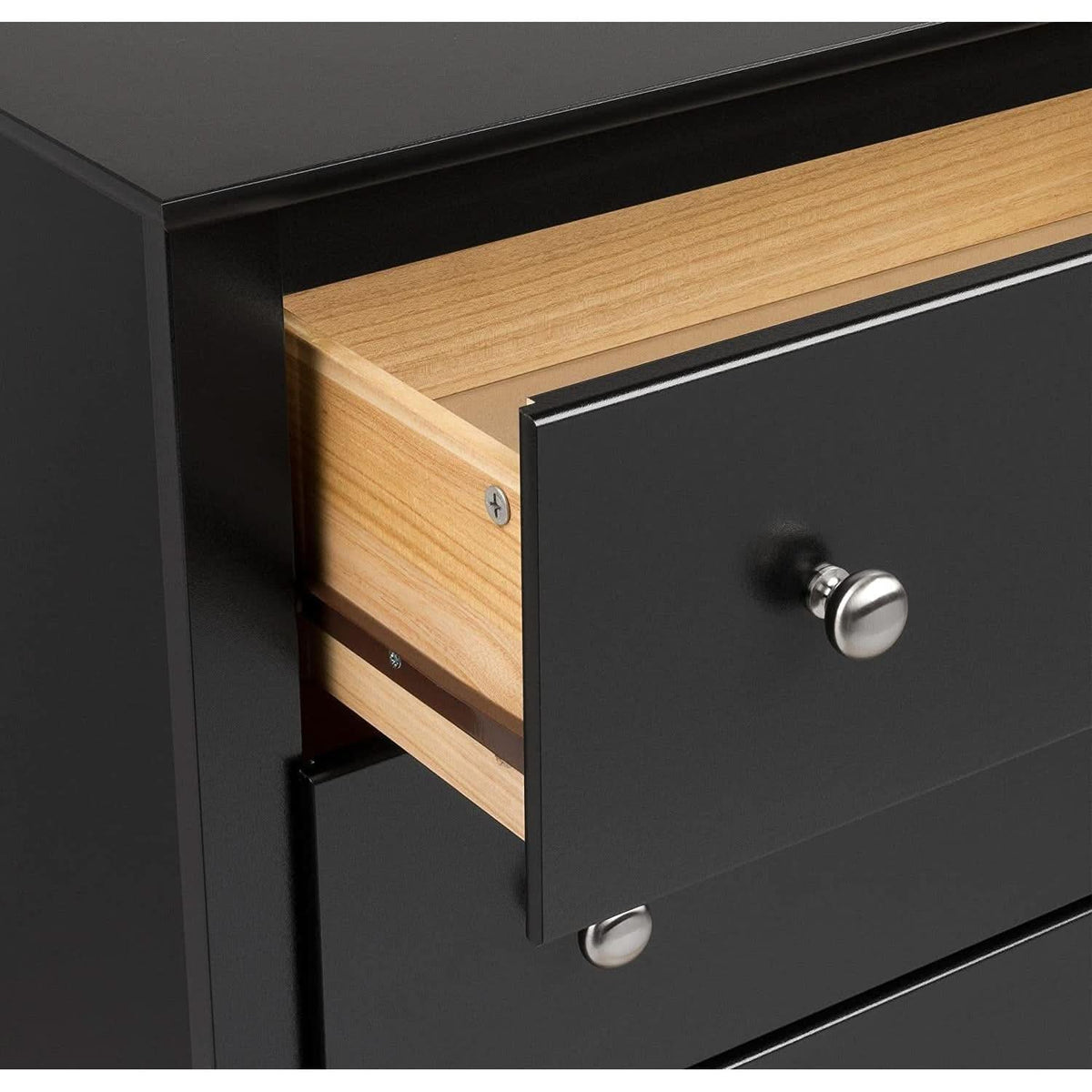 Black Sonoma 6 Drawer Dresser For Bedroom Storage And Organization