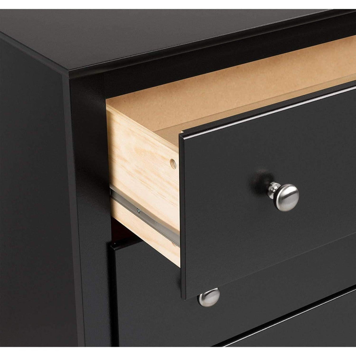 Black Sonoma 6 Drawer Dresser For Bedroom Storage And Organization