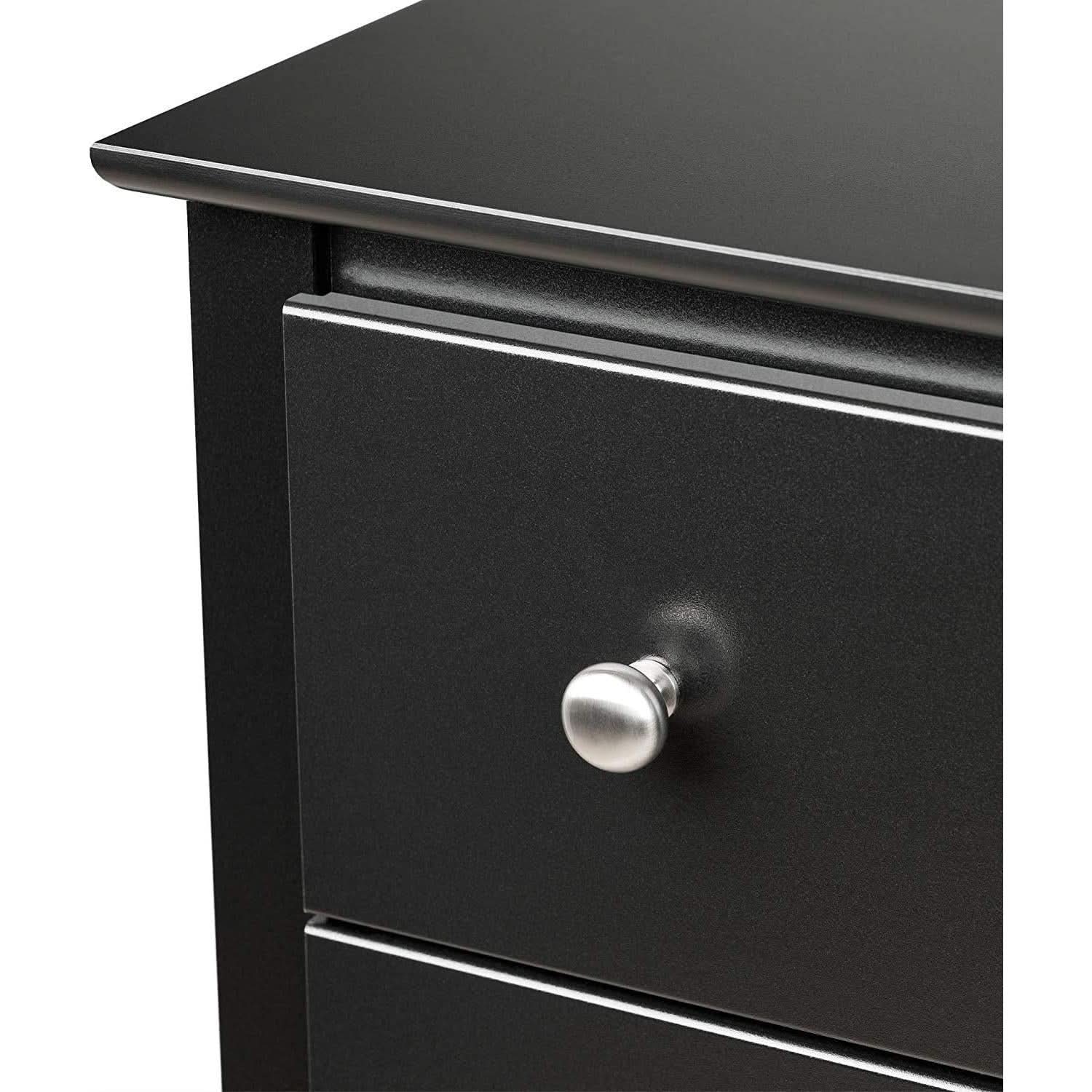 Black Sonoma 6 Drawer Dresser For Bedroom Storage And Organization