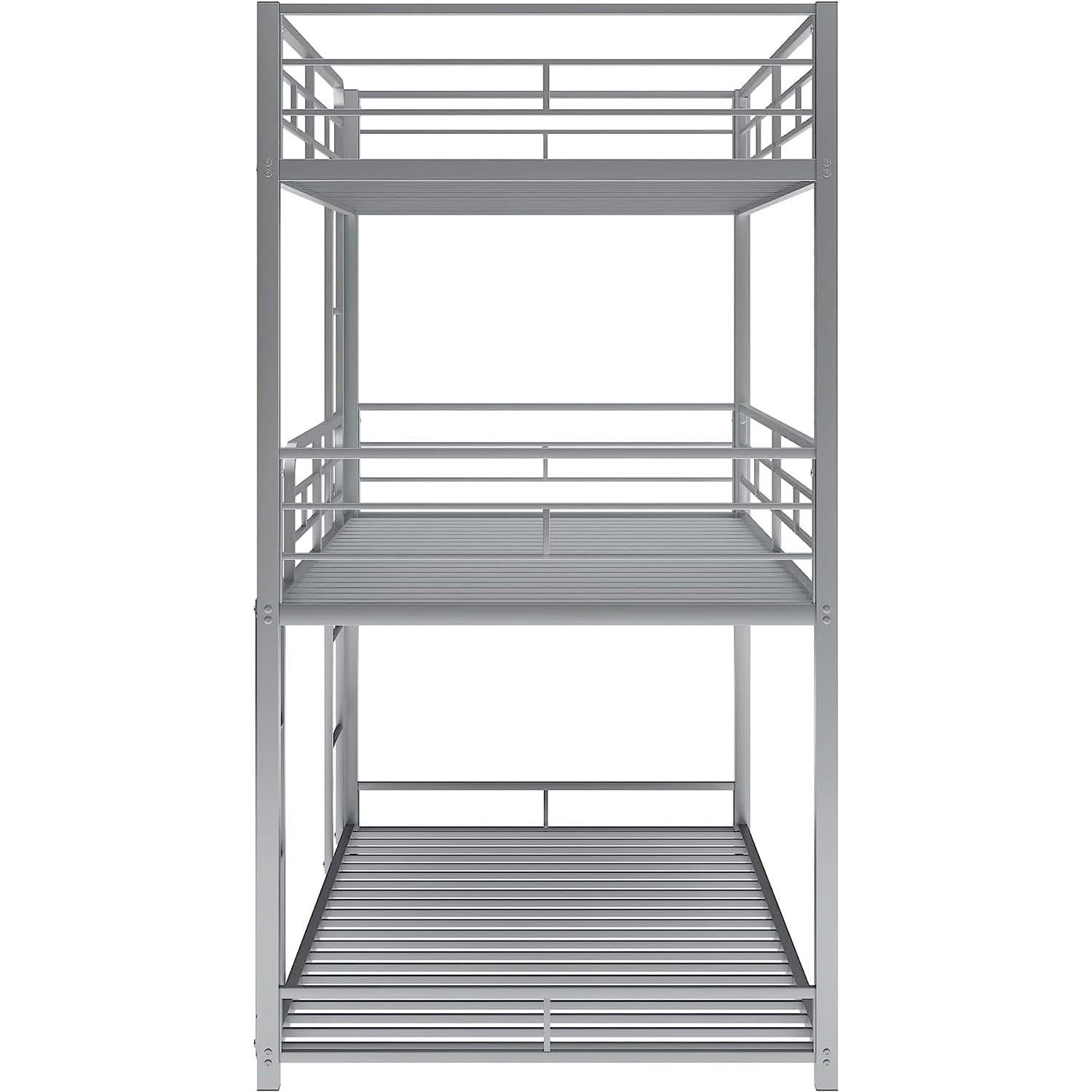 Black Triple Metal Bunk Bed Twin XL Full Queen Sizes