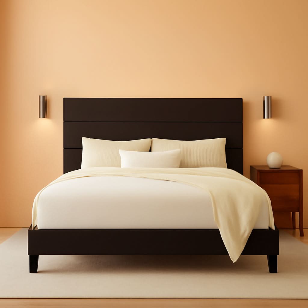 Black Velvet Queen Platform Bed Easy Assembly No Box Spring