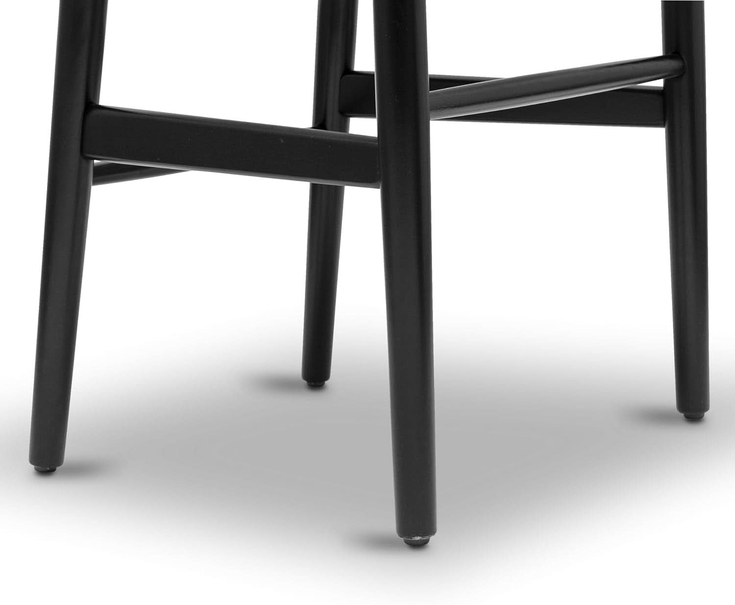 Black Wishbone Dining Chair With Armrests Eco Friendly