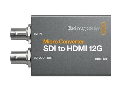 Blackmagic Micro Converter SDI to HDMI 12G - 12G-SDI to HDMI video and audio converter VCMIC/SH12G/WPSU-SG