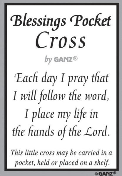 Blessings Pocket Cross Charm -