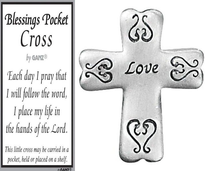 Blessings Pocket Cross Charm -