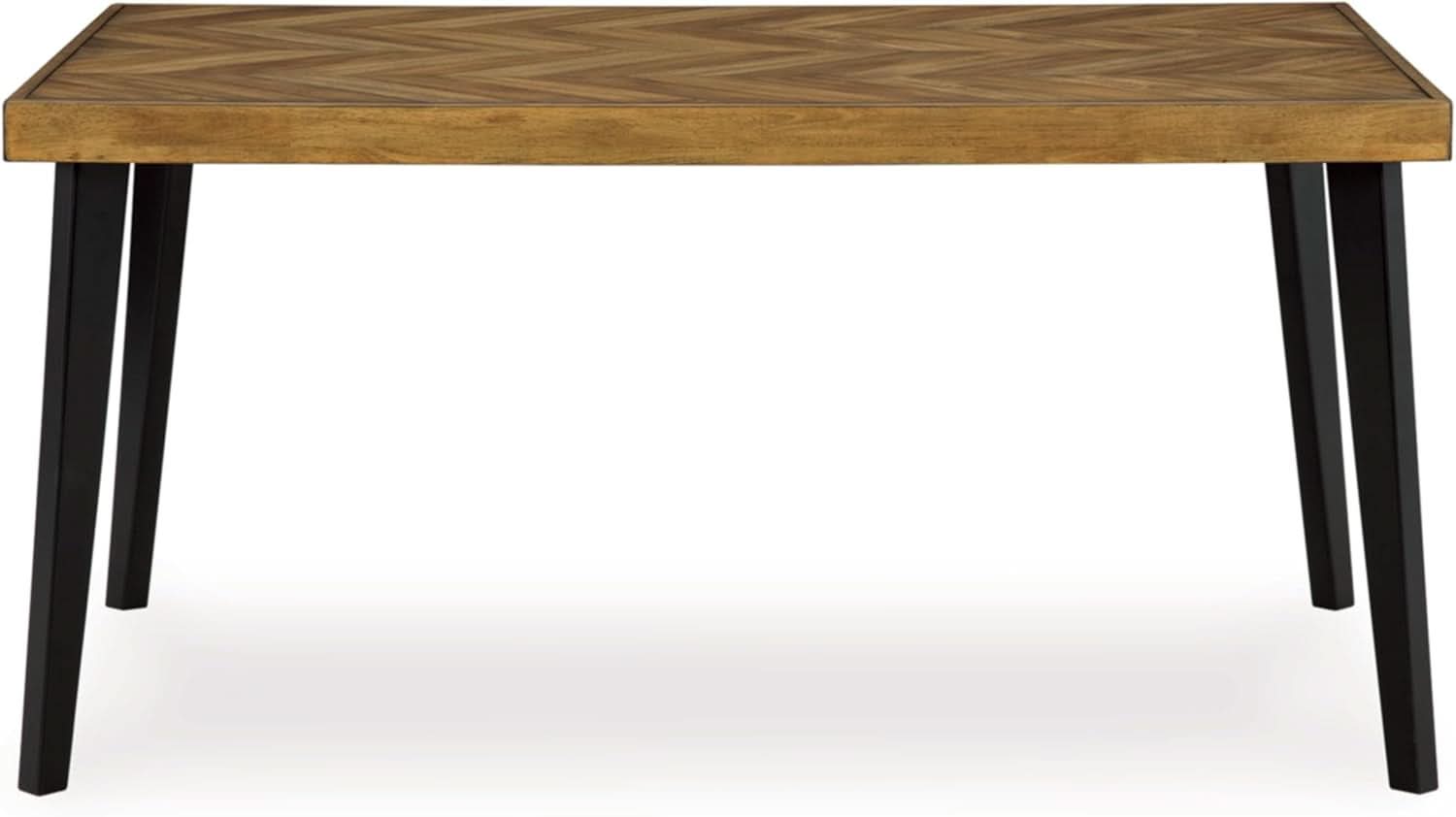 Blondon 60 Inch Solid Wood Dining Set Brown Finish Durable Construction