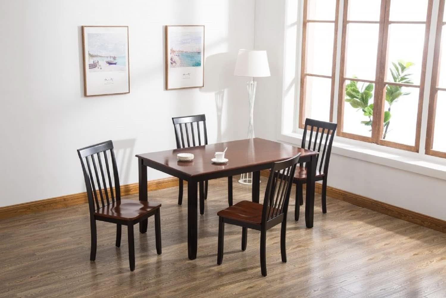 Bloomington Dining Chair Black Cherry Solid Wood Set Of 2