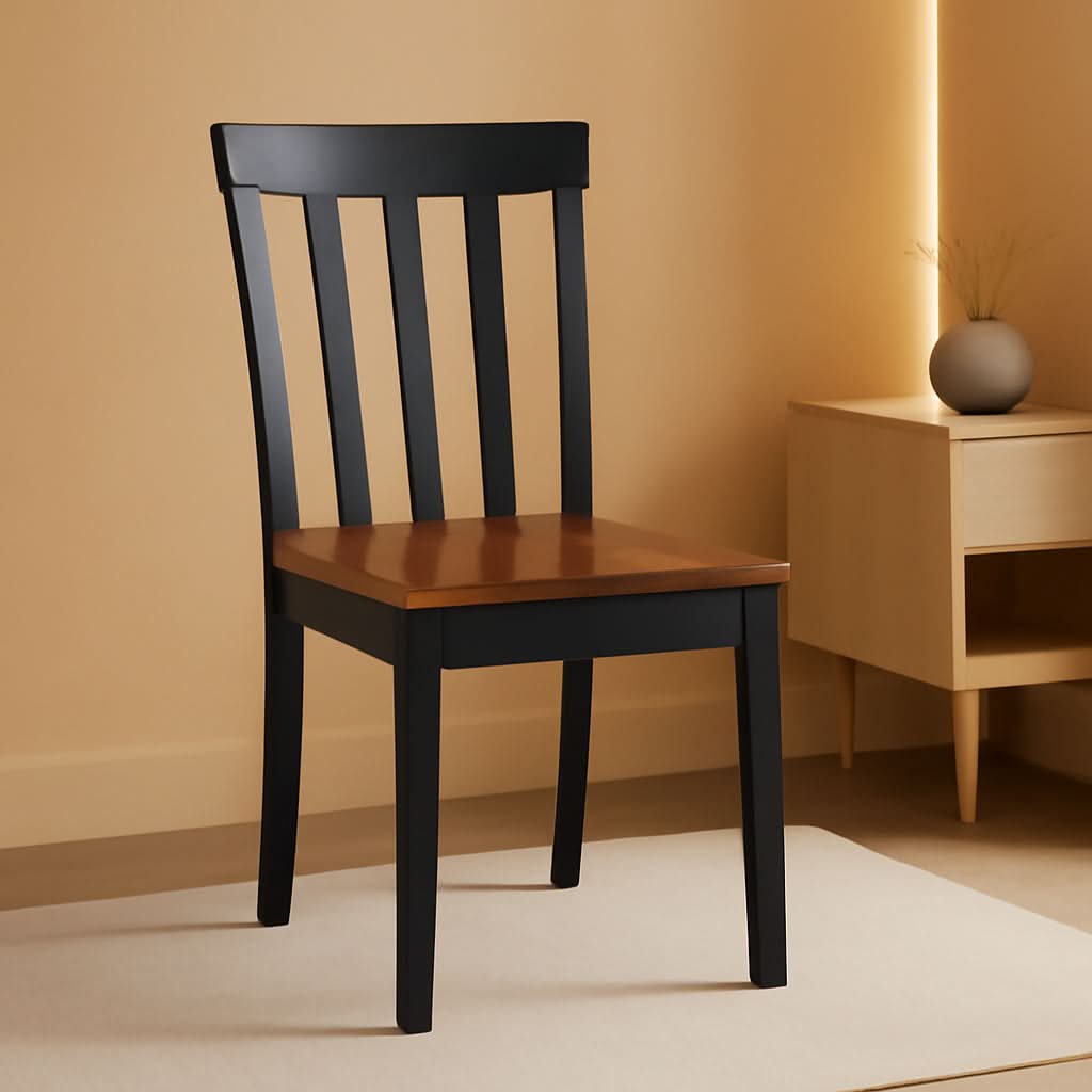 Bloomington Dining Chair Black Cherry Solid Wood Set Of 2