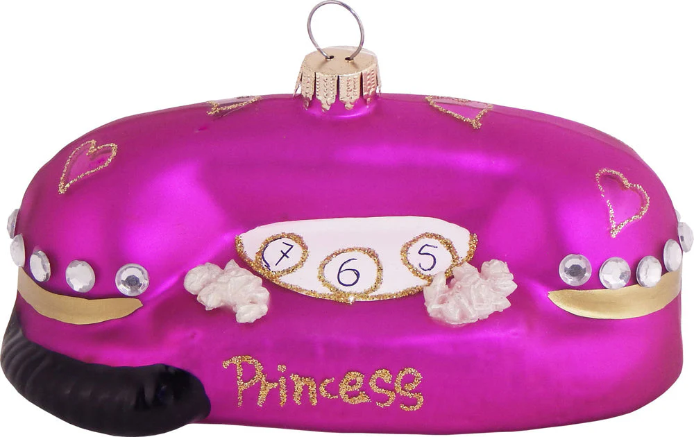 Blown Glass Princess Telephone Ornament