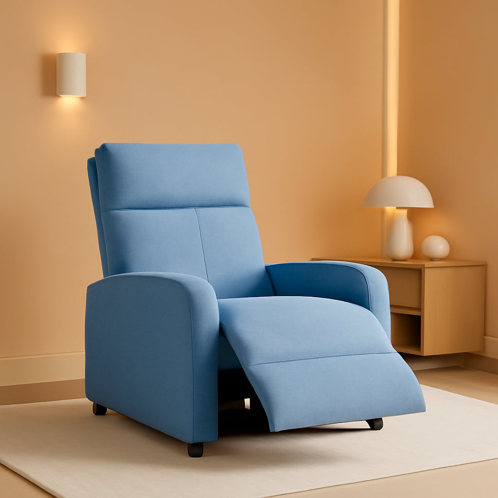 Blue Adjustable Massage Recliner Chair For Living Room