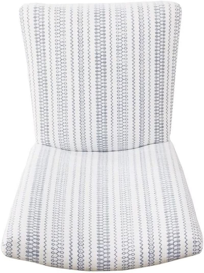 Blue Farmhouse Stripe Parsons Dining Chairs Set Of 2