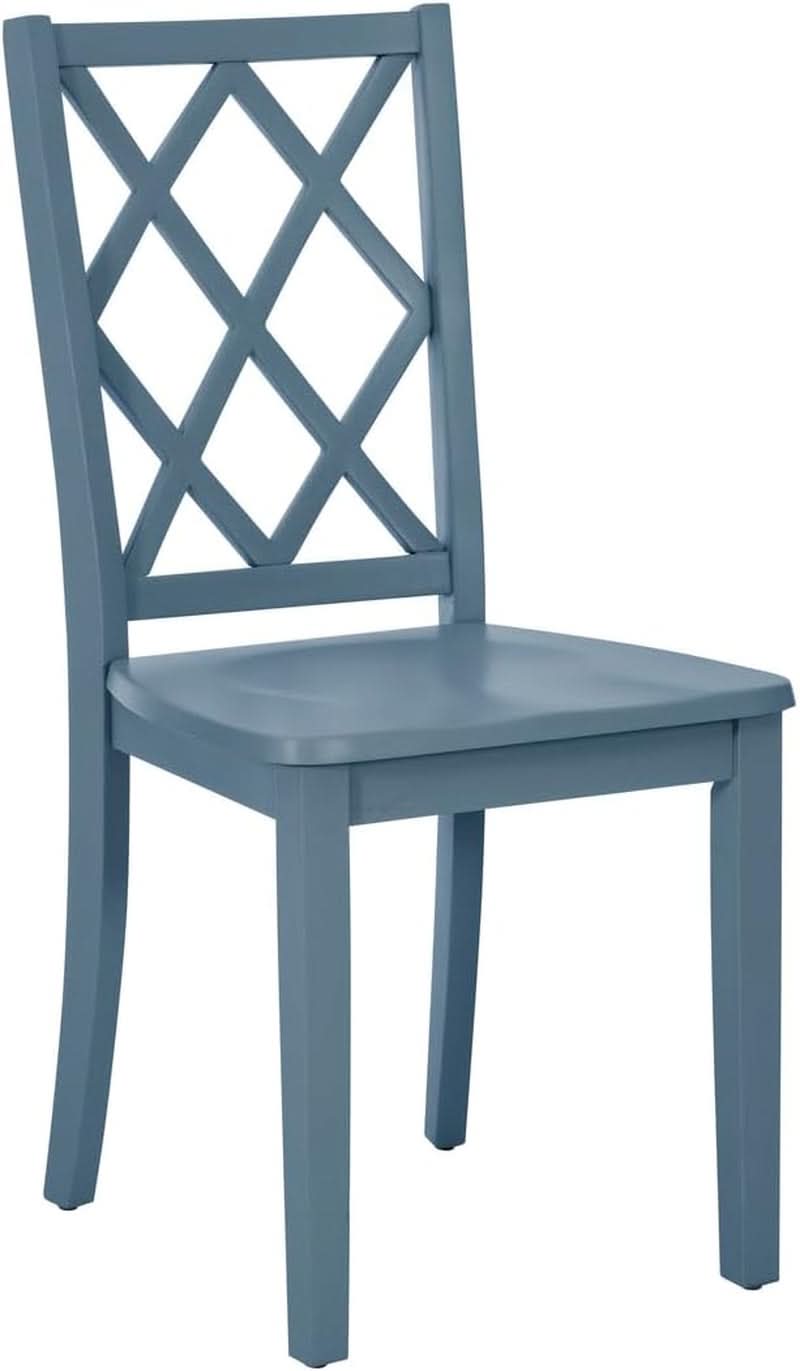 Blue Graphite Conolly X Back Dining Side Chair For Dining Room