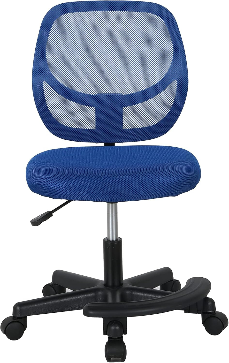 Blue Kids Adjustable Mesh Desk Chair With Footrest