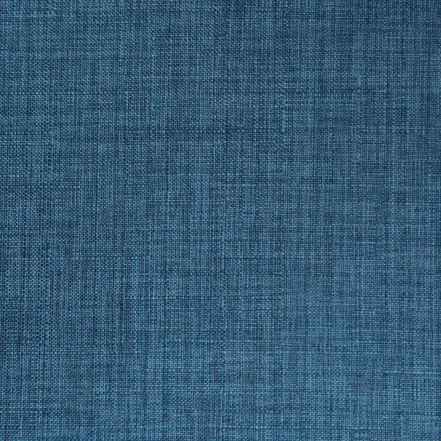 Blue Linen Bentwood Mid Century Modern Dining Chair