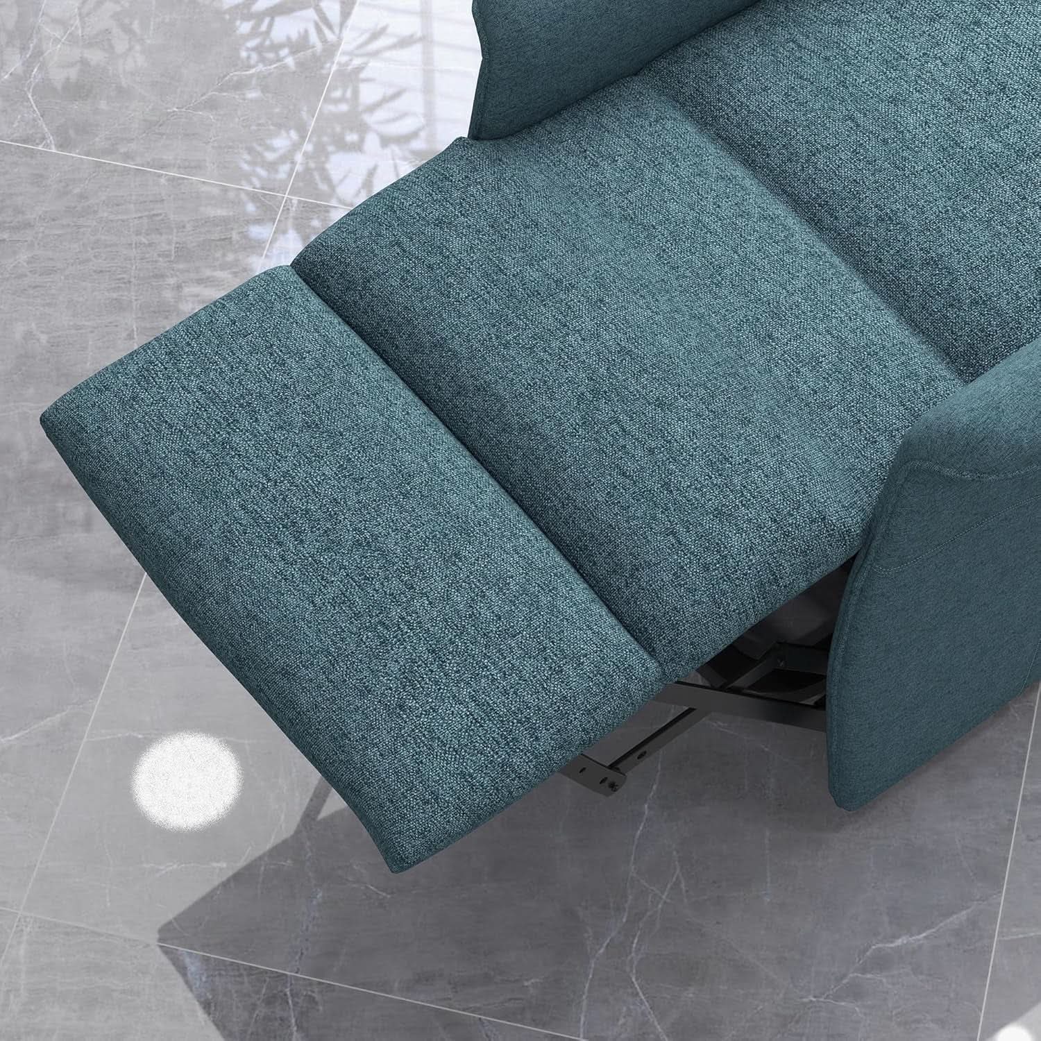 Blue Power Lift Recliner Chair With Remote Control