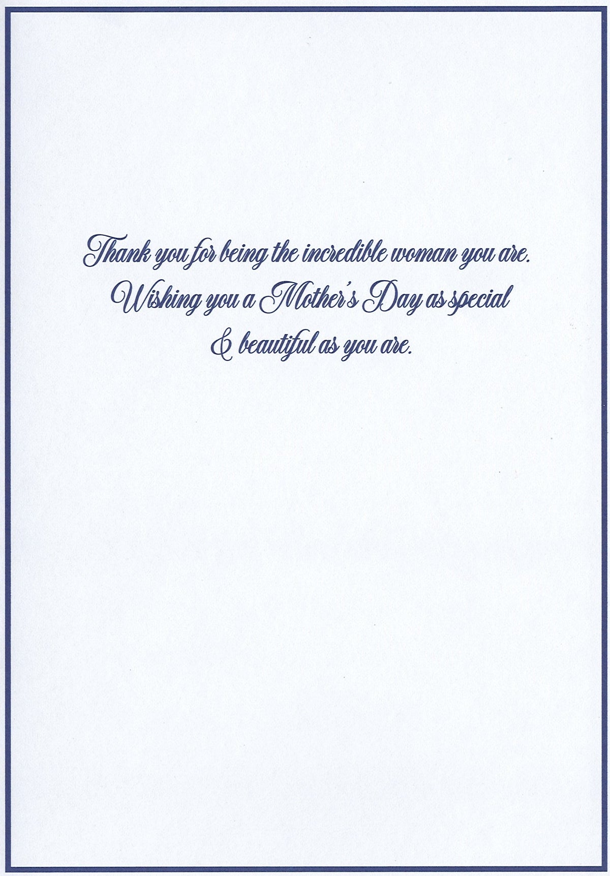 Blue Willow Filigree - Mother's Day Card