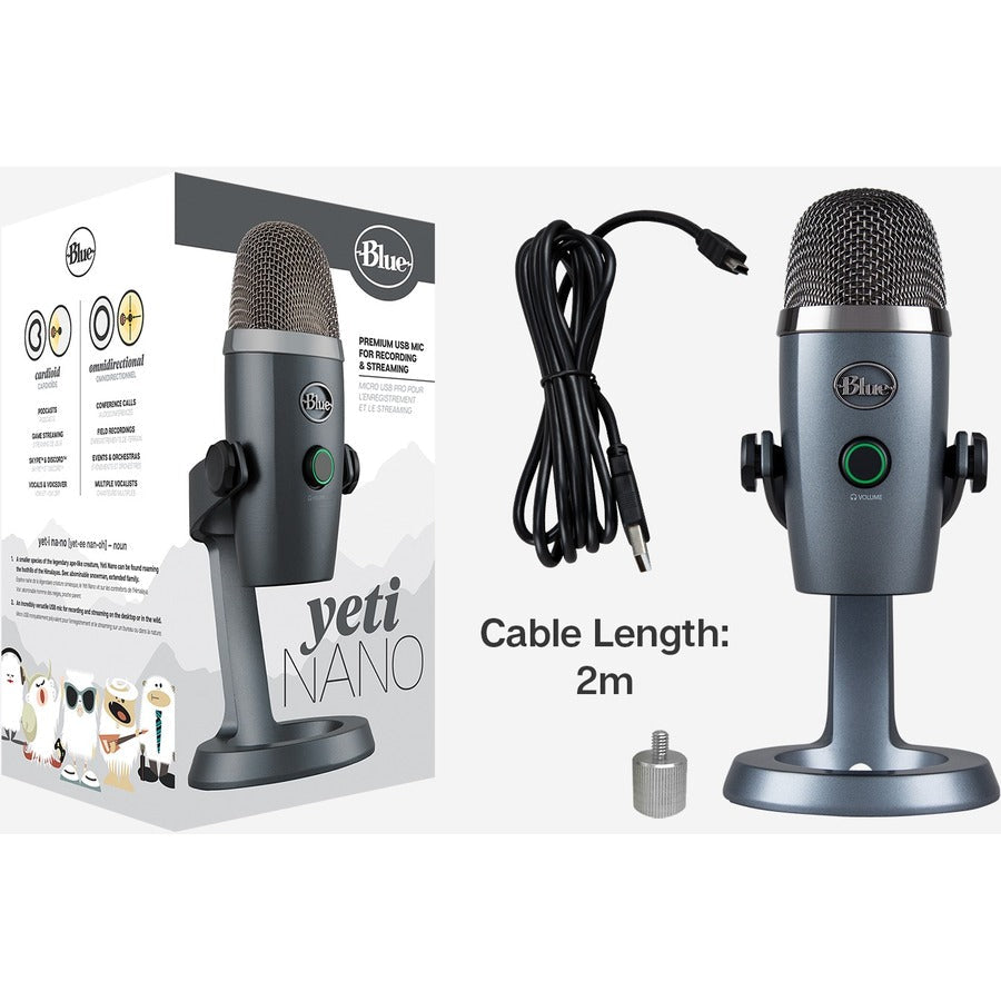 Blue Yeti Nano Wired Condenser Microphone 988-000088
